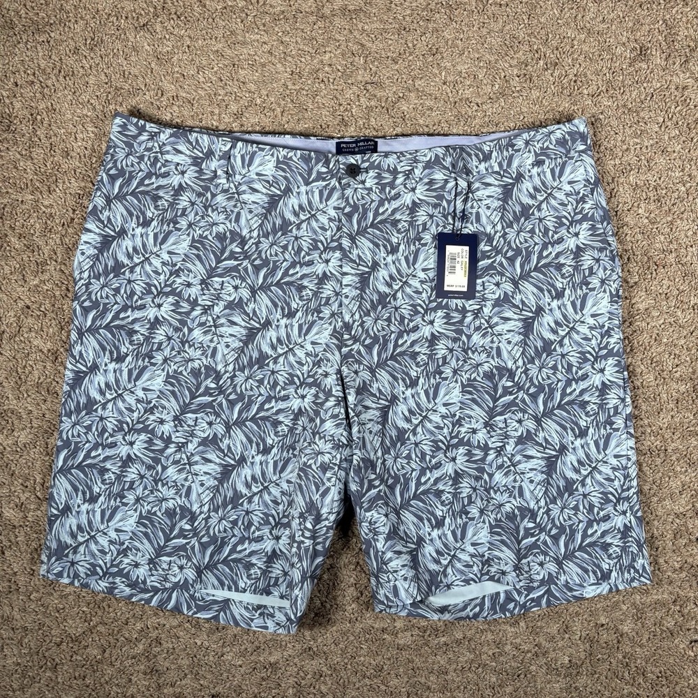 NWT Peter Millar Crown Crafted Surge Golf Shorts Tailored Fit Stretch Galaxy 42